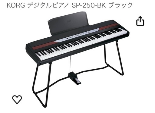 KORG 電子ピアノ SP-250-BK ブラック