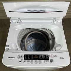 【売却済】Hisense/ハイセンス  HW-K55E 全自動洗濯機 5.5Kg 2022年製