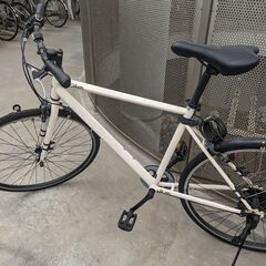 C742　★12000円スタート★整備済み スポーツ中古自転車 【クロスバイク　アサヒ　白　27インチ】 C742 ☆12000円スタート☆整備済み スポーツ中古自転車 【クロスバイク