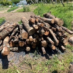 薪　マキ原木　広葉樹　薪ストーブ用　キャンプ　焚き火　
