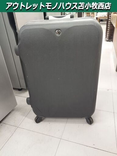 キャリーケース 幅47㎝×高65㎝×厚み28cm グレー系  スーツケース 旅行カバン 日本製 カギ付 ProtecA 苫小牧西店
