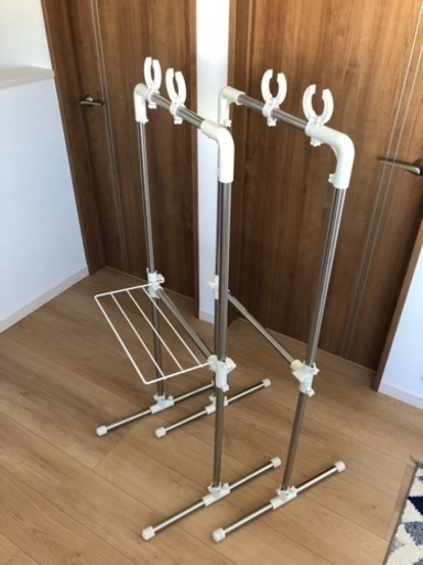 【お譲り先決まりました】平安伸銅工業 ベランダ用物干し台 ステンレス 耐荷重22kg MC-60