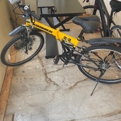 ほぼ使ってません。HUMMERの折りたたみ自転車変速付き