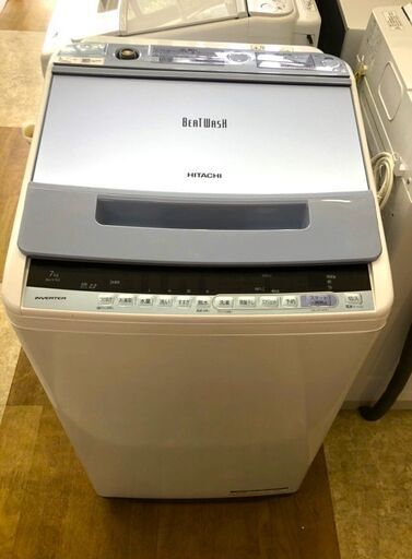 【引取限定】日立 洗濯機 7.0kg BW-V70C 中古品 2019年製 HITACHI【ハンズクラフト八幡西店】