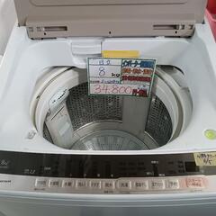 配送可【日立】8K洗濯機★2018年製　分解クリーニング済/6ヶ...