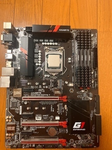 ATXマザーボード + intel 6700k + メモリ8gb 4枚