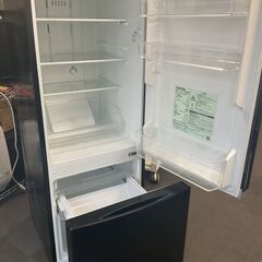 冷蔵庫 BSシリーズ メタリックブラック　右開きタイプ　2ドア　153L 冷蔵庫 BSシリーズ メタリックブラック 右開きタイプ 2ドア 153L