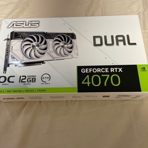 その他 ASUS NVIDIA DUAL-RTX4070-12G-WHITE