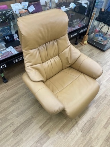 【ドリーム川西店御来店限定】 回転座椅子 H840×W800×D800 クリーニング済み 【2001237255601678】
