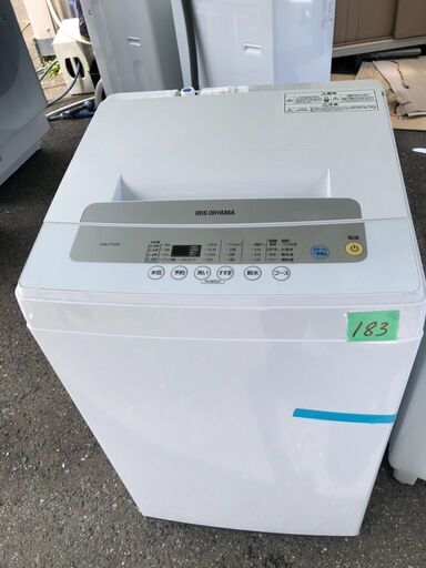 NO183 福岡市内配送設置無料✨　2021年式　IAW-T502E 全自動洗濯機 [洗濯5.0kg /乾燥機能無 /上開き]