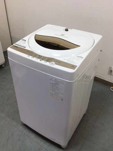 YJT8880【TOSHIBA/東芝 5.0㎏洗濯機】美品 2022年製 AW-5GA1-W 家電 洗濯 簡易乾燥付