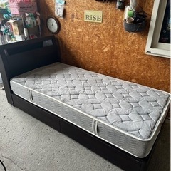 F0501家具 ベッド シングルベッド マットレスセット