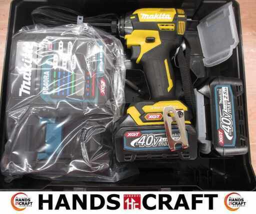 makita マキタ TD002GDXFY インパクトドライバ 中古品 40V バッテリ14.4V二個/充電器 【ハンズクラフト宜野湾店】