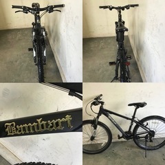 402□岐阜発/マウンテンバイク/自転車/27インチ/走行確認/ギア7×3/前のギア変わりません/防犯有り/ペダル1つ変形有り/現状品/R4.12/11□ 402□岐阜発/マウンテンバイク/自転車/27インチ/走行確認/ギア7×3/前