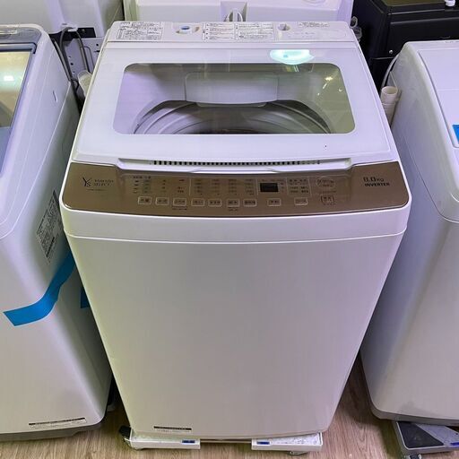 送料無料・設置無料有りヤマダ電機オリジナル 全自動洗濯機 容量8.0kg 高年式2023年製 YWM-TV80G1 中古家電
