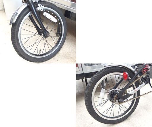 16インチ 折りたたみ自転車 CHEVROLET ブラック系 コンパクトサイクル