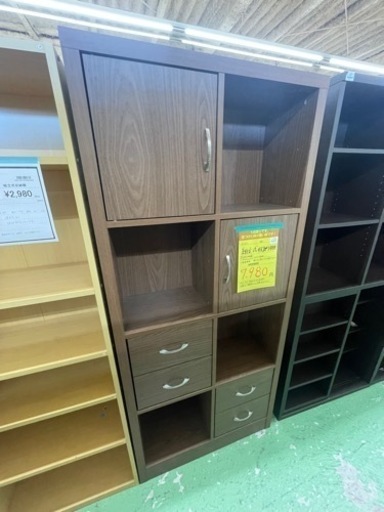 【ドリーム川西店御来店限定】 組立式収納棚 H1780×W796×D292 クリーニング済み 【2001287255604263】