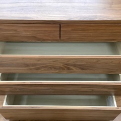 無印良品 木製4段チェスト ウォールナット ダークブラウン 販売中！！