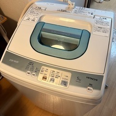 2011年製HITACHI STEP WASH 5kg洗濯機 無料