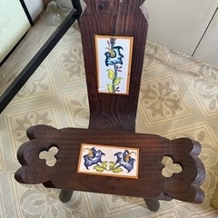 イス 飾り棚 木製 昭和レトロ シェファードチェア アンティーク 三脚