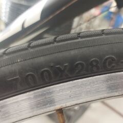 現状品 フジ SPARROW クロスバイク Mサイズ 700×28C  自転車 変速3×8 ブラック/ブルー 身長目安170cm前後 FUJI 苫小牧西店