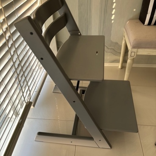 STOKKE✨ トリップトラップ　シリアルNo.4　ストームグレーベビーチェア　勉強椅子