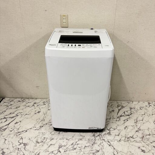 18094  Hisense 一人暮らし洗濯機 2018年製 4.5㎏ ◆大阪市内・東大阪市他 6,000円以上ご購入で無料配達いたします！◆ ※京都・高槻・枚方方面◆神戸・西宮・尼崎方面◆生駒方面、大阪南部方面　それぞれ条件付き無料配送あり！