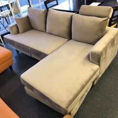 1-113 3人掛け L型カウチソファ【一部地域配送可・現状渡し】カグマニア