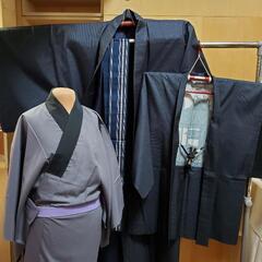 【ネット決済・配送可】男性用　着物と羽織フルセット(2)