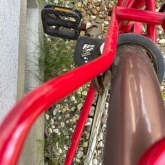 変速付！26インチくらい赤の自転車