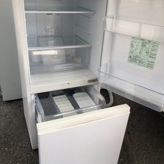 北九州市内配送無料　保証付き 2019年AQR-16H-W 冷蔵庫 ミルク [2ドア /右開きタイプ /157L]