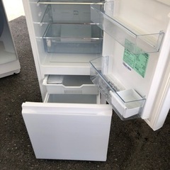 北九州市内配送無料　保証付き 2022年式 冷蔵庫 ガラスホワイト HR-G13C-W [幅48.1cm /135L /2ドア /右開きタイプ 