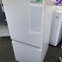 北九州市内配送無料　保証付き 2022年式 冷蔵庫 ガラスホワイト HR-G13C-W [幅48.1cm /135L /2ドア /右開きタイプ 