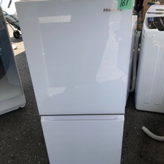 北九州市内配送無料　保証付き 2022年式 冷蔵庫 ガラスホワイト HR-G13C-W [幅48.1cm /135L /2ドア /右開きタイプ 