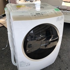 北九州市内配送無料　保証付き 東芝 TOSHIBA ドラム式洗濯乾燥機（9.0kg） 左開き マジックドラム グランホワイト TW-Z96A2ML(W)