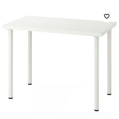 【IKEA/100×60cmテーブル】高さ調整可能脚付き