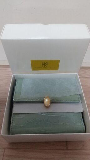 未使用品　コシノヒロコ　折り財布　水色