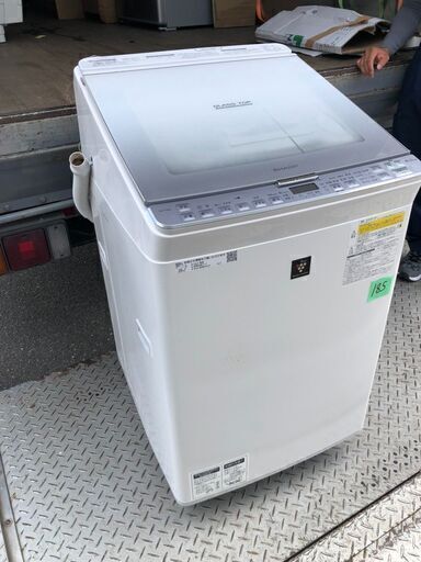 NO185 福岡市内配送設置無料  シャープ SHARP 縦型洗濯乾燥機 洗濯8.0kg 乾燥4.5kg シルバー系 ES-PX8C-S NO185 福岡市内配送設置無料 シャープ SHARP 縦型洗濯乾燥機 洗濯8.0kg