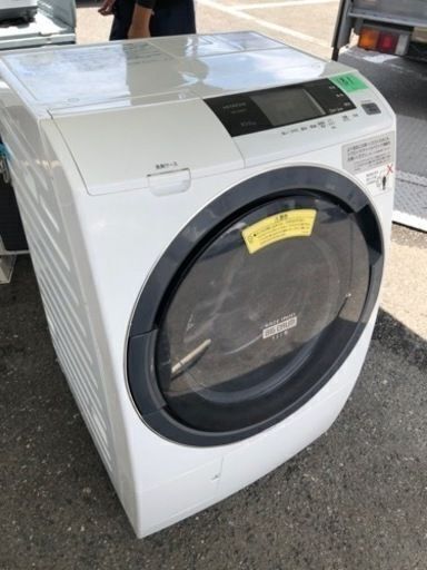 NO181 福岡市内配送設置無料　日立 HITACHI ビッグドラム ななめ型ドラム式洗濯乾燥機（10.0kg） 左開き ホワイト BD-S3800L W