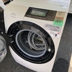 NO180 福岡市内配送設置無料✨　日立 HITACHI ビッグドラム ななめ型ドラム式洗濯乾燥機（11.0kg） 左開き ライトベージュ BD-S8800L