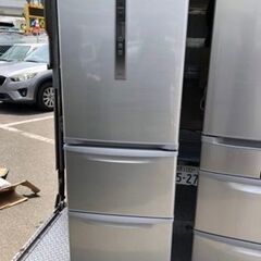 NO 177 福岡市内配送設置無料　パナソニック Panasonic 冷蔵庫(365L・右開き）3ドア シャイニングシルバー NR-C37CM-S