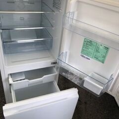 NO 161 福岡市内配送設置無料　2022年式 冷蔵庫 ガラスホワイト HR-G13C-W [幅48.1cm /135L /2ドア /右開きタイプ
