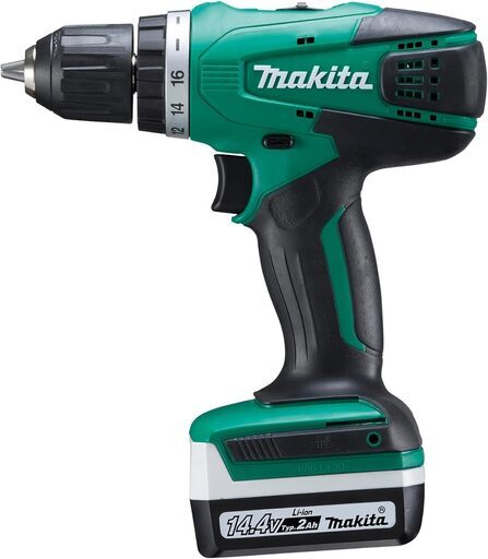 【新品】マキタ(Makita) 充電式ドライバドリル 14.4V2Ah バッテリ・充電器・ケース付 MDF347DSA