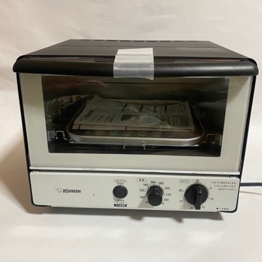 訳あり　新品未使用　象印 こんがり倶楽部 オーブントースター EQ-SB22-BW 電気調理器具　箱無し