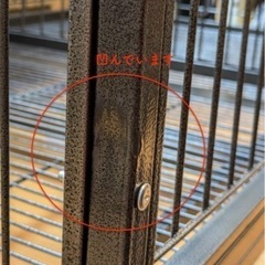 6/12午前まで【新品未使用、B品】大型犬ペットケージ 頑丈犬用ゲージ キャスター屋根付き 