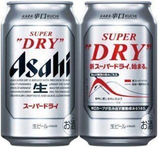 ① アサヒアサヒ　スーパードライ　350㎖　( 1ケース 24缶入)
