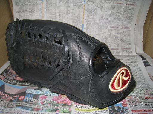 Rawlings ローリングス グローブ グラブ　黒ブラック系　アシックス系　左利き用　左投げ用