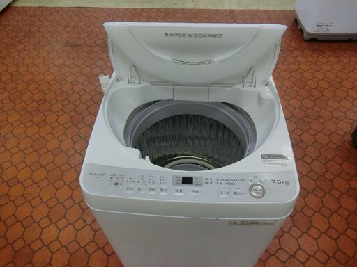 ID 512566 洗濯機7K シャープ 2018年 ES-GE7B - 洗濯機 