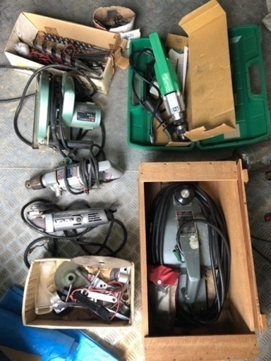 日立　電動工具セット　電気工具　かんな　ドリル　コンクリートドリル　グラインダー　　丸のこ