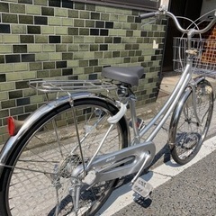 【26インチ自転車】ブリヂストン製　内装3段変速付　美品❗️BAA認定車　前カゴ、グリップ新品❗️若林自転車　膳所店　SALE中❗️